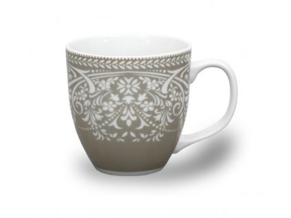 Porcelánový hrnek, 0,47 l, šedá krajka, Thun 1794