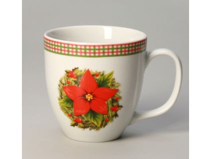 Hrnek, 470 ml, vánoční hvězda, Thun