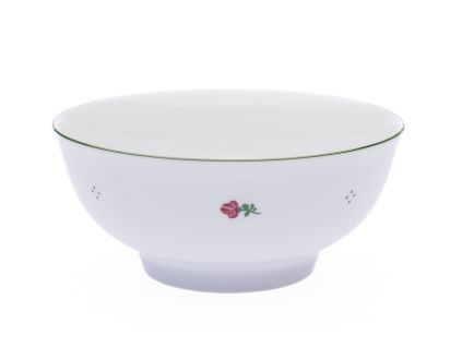 Miska na polévku a müsli, 16 cm, růžové kytičky, porcelán G. Benedikt