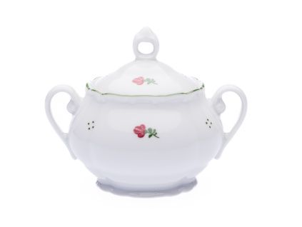 Cukřenka, 250 ml, Verona, růžové kytičky, porcelán G. Benedikt
