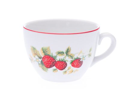 Hrnek Milada, 380 ml, jahody, Český porcelán