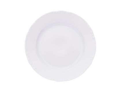 Talíř mělký, bílý, 25 cm, český porcelán, Constance, Thun