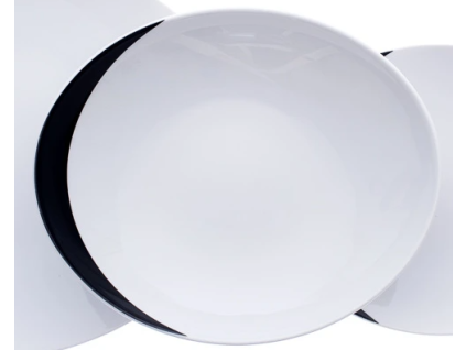 Loos, talíř hluboký, 23 cm, Uno, porcelán Thun