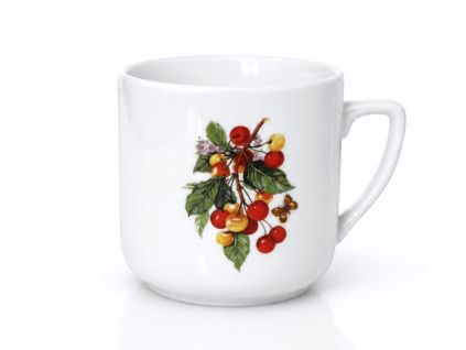 Hrnek Pětka, 0,40 l, brusinky, Český porcelán Dubí