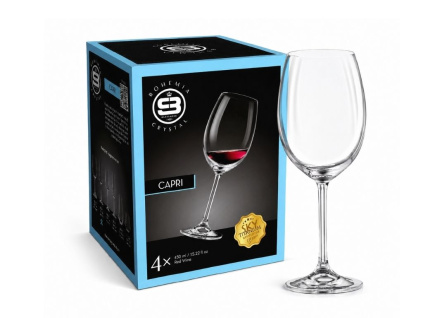 Sklenice na víno, 450 ml, Capri, Bohemia Skyberg
