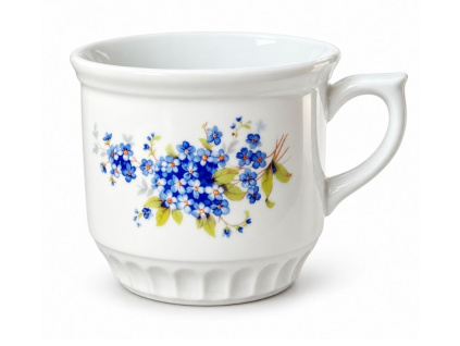 Hrnek Selský, 420 ml, pomněnky, Český porcelán