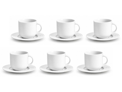 sada šálků s podšálkem Onyx, 270 ml, Thun, 6 ks