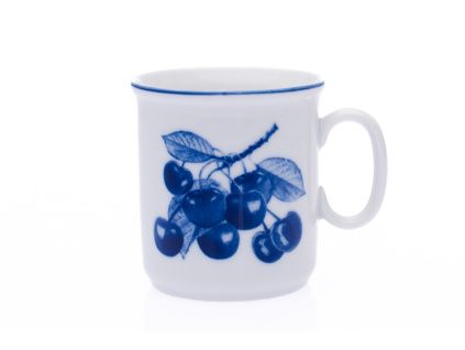 Hrnek Gaston, kobaltové třešně, 0,22 l, Český porcelán