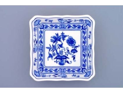 Mísa salátová čtyřhranná, 15 cm, cibulák, Český porcelán