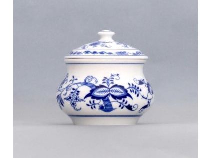 Dóza zeleninová s víkem  2 díly  12,4cm, cibulák, Český porcelán