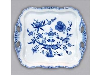 Podnos Aida čtvercový  34 x 29 cm, cibulák, Český porcelán