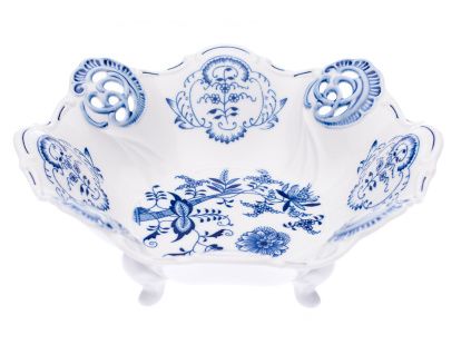 Mísa Aida prořezávaná  20 cm, cibulák, Český porcelán