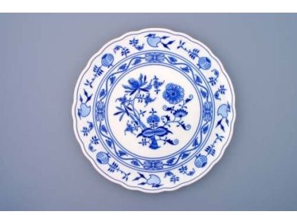 Talíř dortový 31 cm, cibulák, Český porcelán
