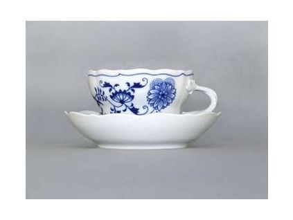 Šálek s podšálkem D 0,40 l, cibulák, Český porcelán