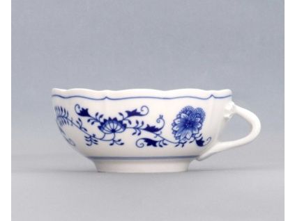 Šálek bujón s 1 ouškem 0,25 l, cibulák, Český porcelán