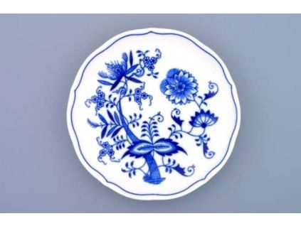 Podšálek bujón 17,5 cm, cibulák, Český porcelán