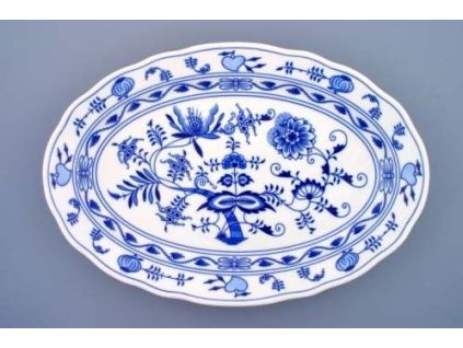 Mísa oválná, 43 cm, cibulák, Český porcelán