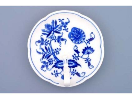 Miska s uchem, 17 cm, cibulák, Český porcelán