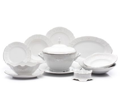 Bernadotte, jídelní souprava, mráz, porcelán Thun