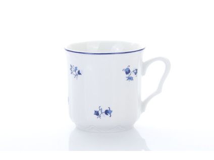 Hrnek Karel, 0,27 l, Český porcelán Dubí, modrá házenka