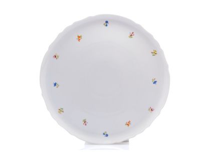 Talíř na dort 30 cm, Ophelia házenka, porcelán Thun RZ