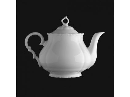 Čajová konvice vysoká 1,2 l, bílý porcelán, Verona, G. Benedikt