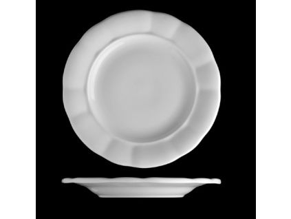 Talíř mělký 24 cm, český porcelán, Benedikt, G. Benedikt