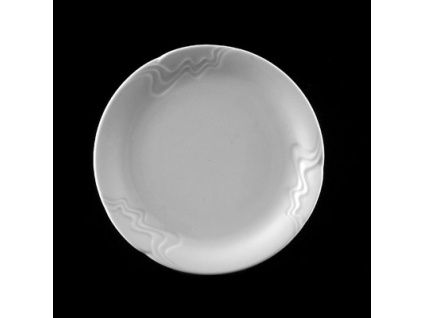 Talíř dezertní 19 cm, bílý porcelán, Melodie, G. Benedikt
