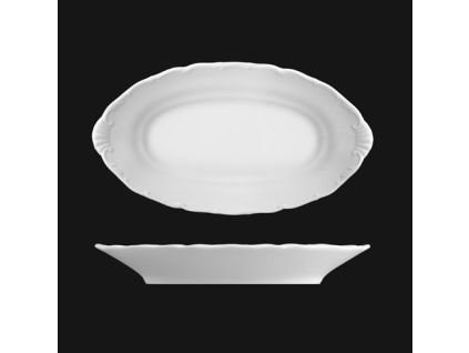 Mísa přílohová 26 cm, bílý porcelán, Verona, G. Benedikt