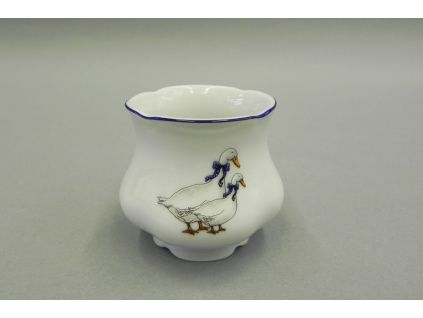 Kalíšek na vejce, husy, český porcelán, Leander