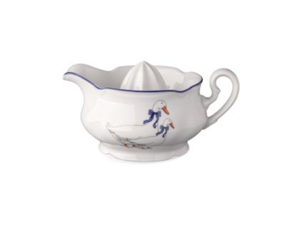 Lis na citrony, husy, český porcelán, Leander
