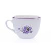 Hrnek Milada, Český porcelán Dubí, 480 ml, fialky.