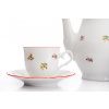1235(2) kavova souprava ophelia hazenka s cervenym prouzkem porcelan thun rz 15 d