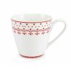 Hrnek, 0,30 l, HyggeLine, červená, Leander, český porcelán