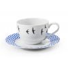 Šálek s podšálkem, český porcelán, 200 ml, Leander, BeFree, modrá