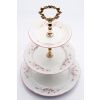 Etažérka, český porcelán, Bernadotte, růže, růžový proužek, Thun
