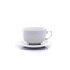 Šálek a podšálek, český porcelán, 280 ml, Opal, bílý, Thun