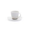 Šálek s podšálkem na espreso, český porcelán, Loos, 90 ml, bílý, Thun 1794