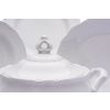 Jídelní souprava, bílá, český porcelán, Ophelia, Thun RZ, 25 d. .