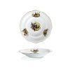 talíř hluboký, myslivecký motiv, český porcelán, Leander, 24 cm .