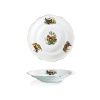 talíř hluboký, motiv s liškou, český porcelán, Leander, 24 cm