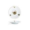 talíř dezertní, lovecký motiv, český porcelán, Leander, 19 cm
