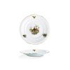 talíř dezertní, myslivecký motiv, český porcelán, Leander, 19 cm -
