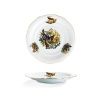 talíř mělký, myslivecký motiv, český porcelán, Leander, 25 cm,