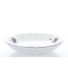 Mísa kompotová, český porcelán, 24 cm, fialky, Český porcelán