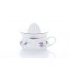 Lis na citrón, 2dílný komplet, fialky, Český porcelán