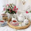 18377 3 salek s ruzovym podsalkem 0 20 l roseline kvitky leander cesky porcelan
