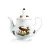 porcelánová konvice nízká, myslivecký a lovecký porcelán, Leander, 1200 ml