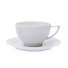 Bílý porcelánový šálek s podšálkem, 240 ml, Lea, Thun