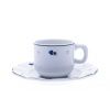 Šálek s podšálkem, porcelán, modré kytičky, 200 ml, G. Benedikt